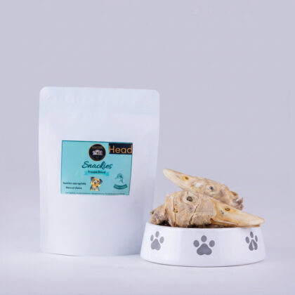 Freeze-dried duck heads