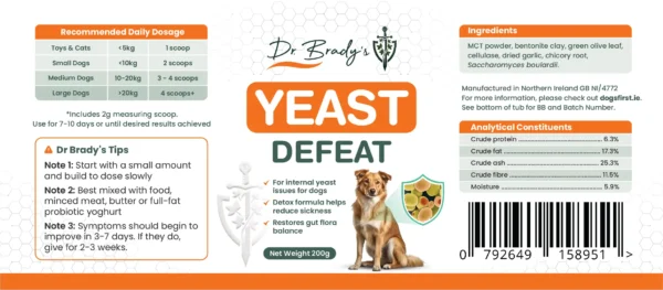 Dr Brady’s Yeast Defeat – For internal yeast issues in dogs - Image 2